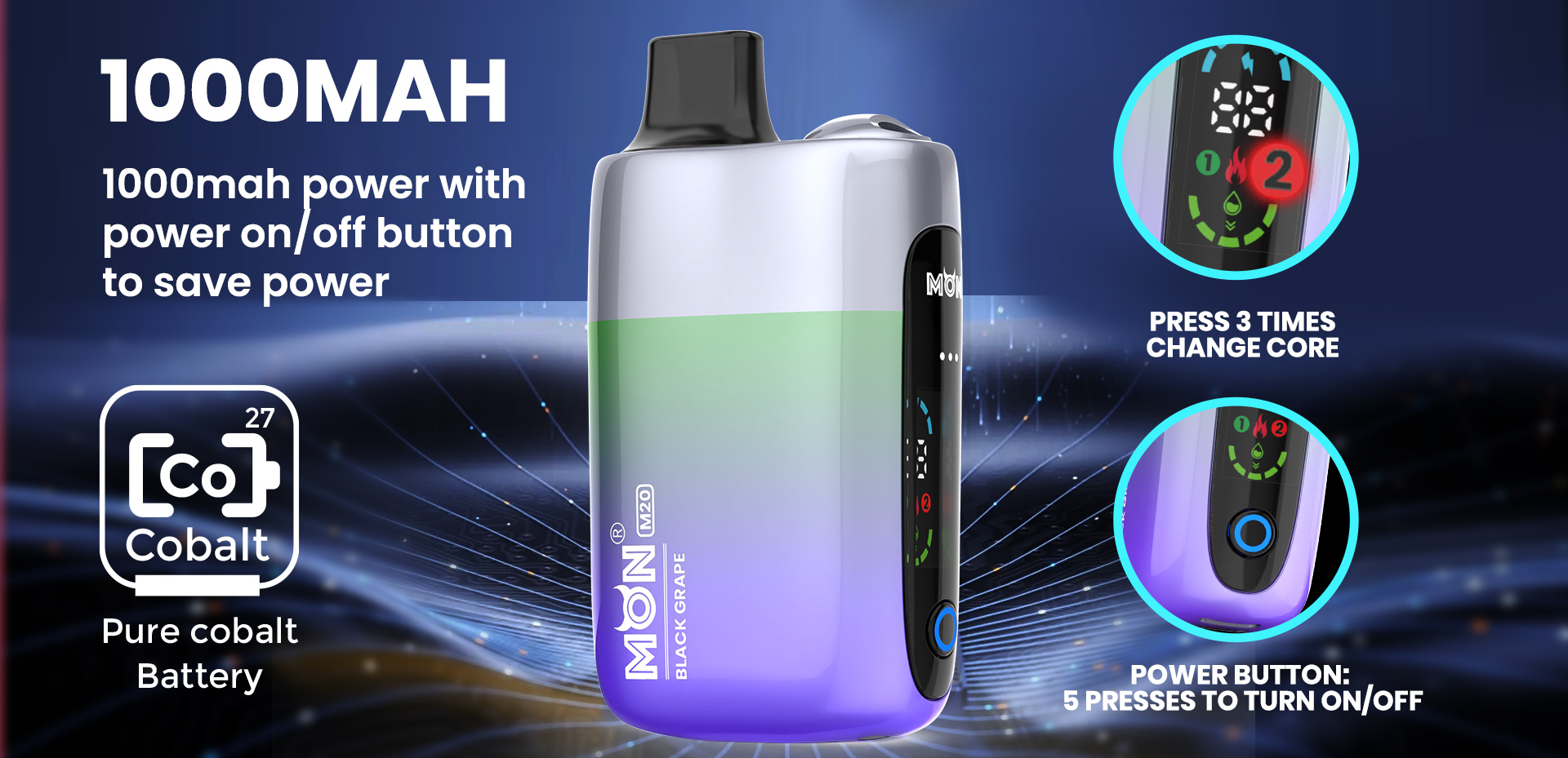 vap 20 Flerbar M Vape 20 mg – 600 Züge Einweg E-Zigarette main image 0